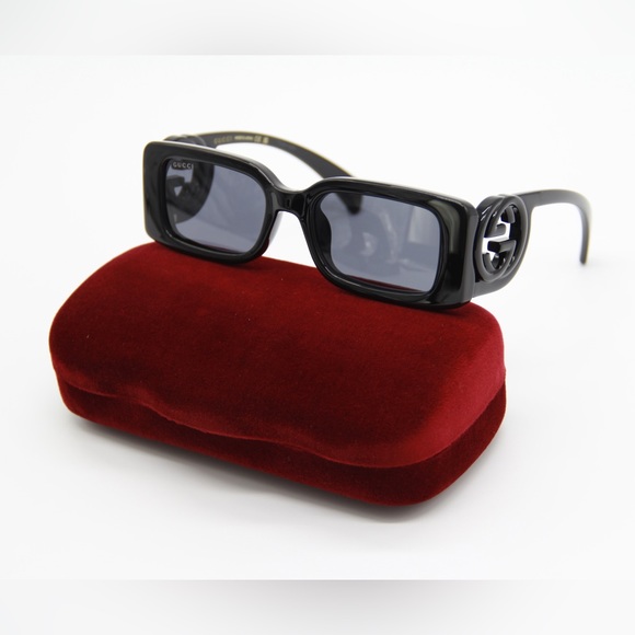 NEW GUCCI GG1325S 001 BLACK NEW COLLECTION SUNGLASSES GUCCI GG 1325S 001 - Picture 2 of 14